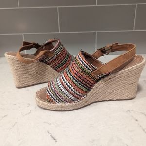 Toms Wedge Cherry Tomato Sandals